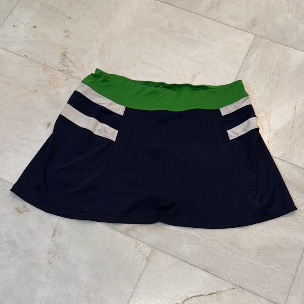 Fila Navy and Green Tennis Skirt